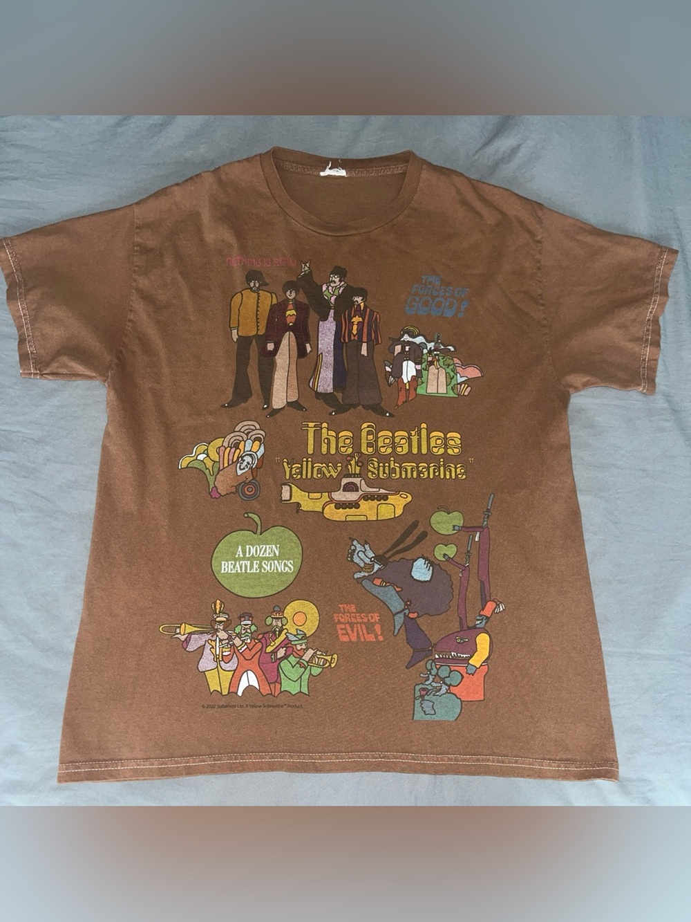 The Beatles Brown Short Sleeve Tee